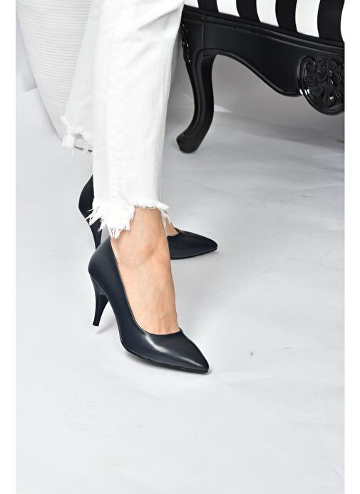 Lacivert Kadın Topuklu Ayakkabı A922151109 - Görsel 4