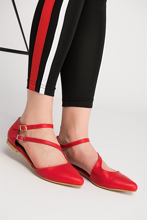 Kırmızı Kadın Babet D726016909 - Görsel 2