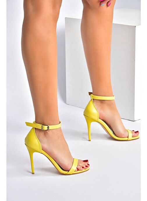 Sarı Kadın Topuklu Ayakkabı B922112609 - Görsel 2