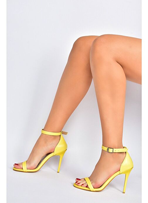 Sarı Kadın Topuklu Ayakkabı B922112609 - Görsel 3