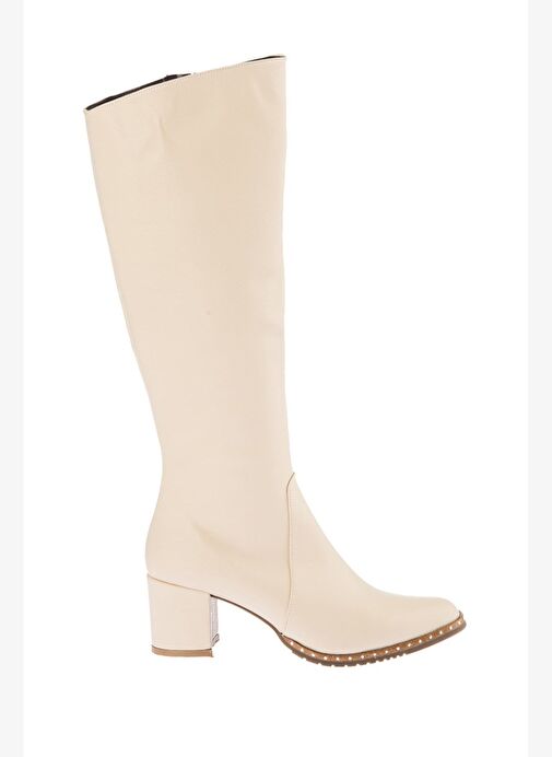 Bej Kadın Çizme C654652709 - Görsel 3