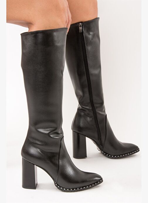 Siyah Kadın Çizme C654088509 - Görsel 2