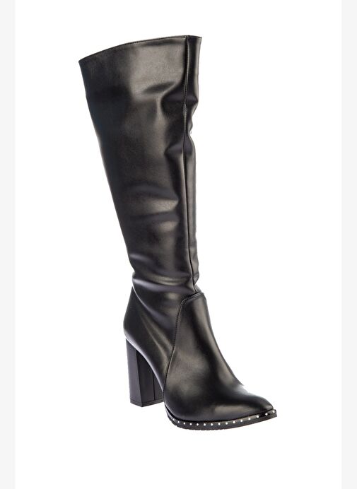 Siyah Kadın Çizme C654088509 - Görsel 4