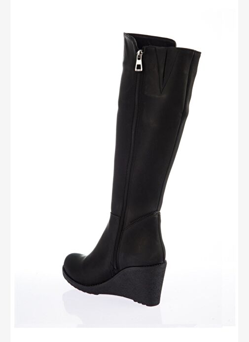 Siyah Kadın Çizme E674220209 - Görsel 5