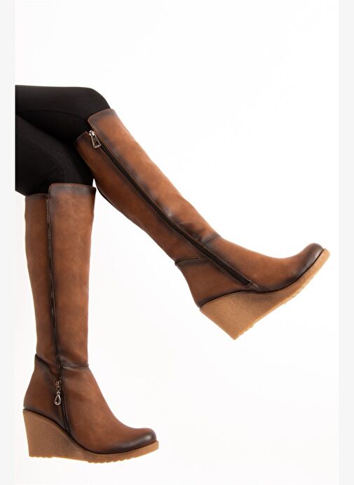 Taba Kadın Çizme E674220209 - Görsel 2