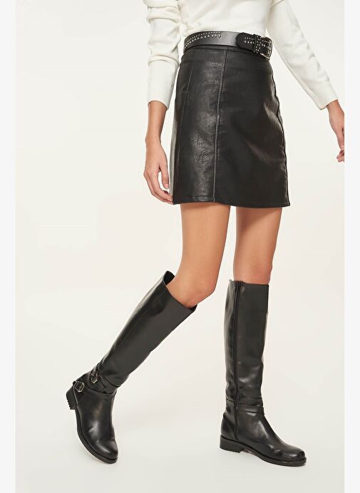 Siyah Kadın Çizme E726203409 - Görsel 2