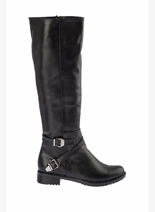 Siyah Kadın Çizme E726203409 - Görsel 5