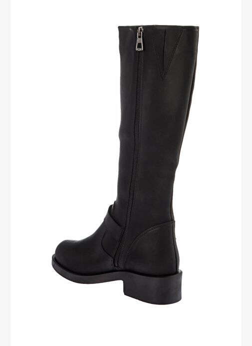 Siyah Kadın Çizme E674270509 - Görsel 5