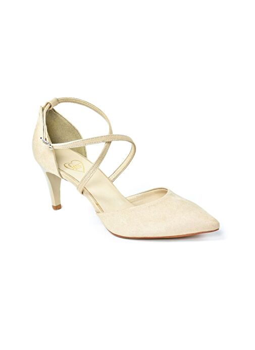 Bej Kadın Topuklu Ayakkabı D654054802 - Görsel 4