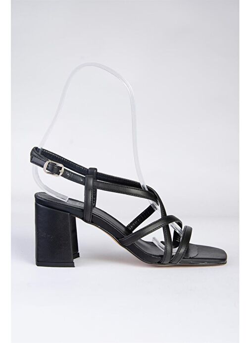 Siyah Kadın Topuklu Ayakkabı F654028009 - Görsel 5