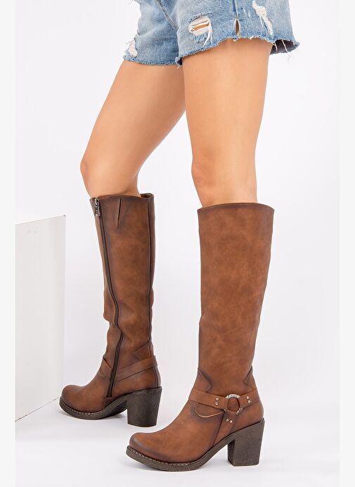 Taba Kadın Çizme E674250009 - Görsel 2