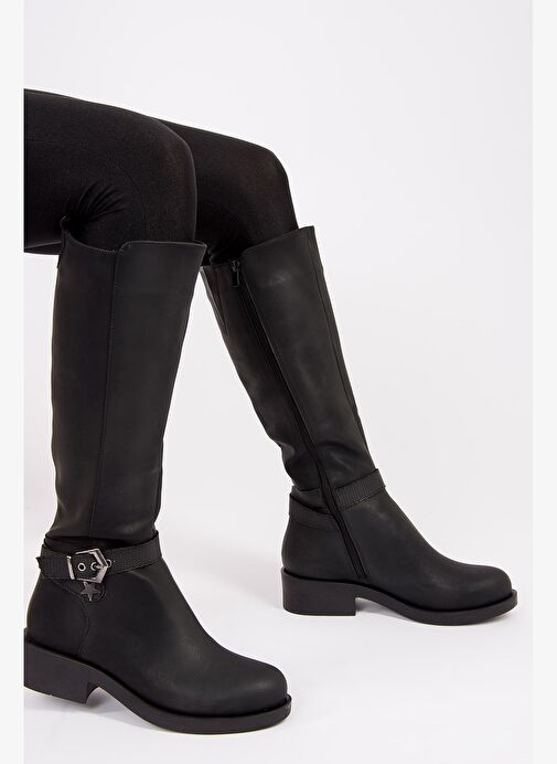 Siyah Kadın Çizme G674240109 - Görsel 4