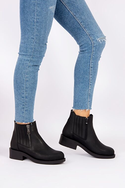 Siyah Kadın Bot G674120609 - Görsel 3