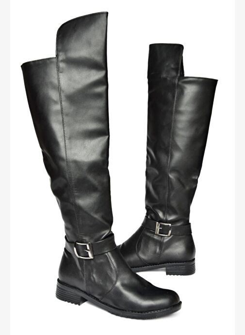 Siyah Kadın Çizme E726561809 - Görsel 4