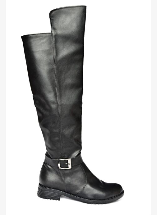 Siyah Kadın Çizme E726561809 - Görsel 5