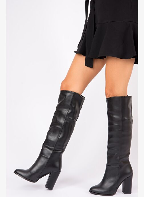 Siyah Kadın Çizme G922920509 - Görsel 2