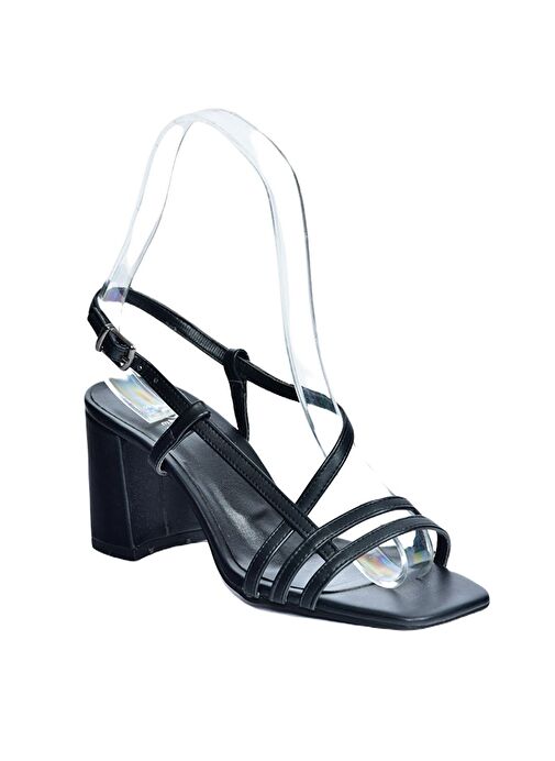 Siyah Kadın Topuklu Ayakkabı H922741009 - Görsel 7