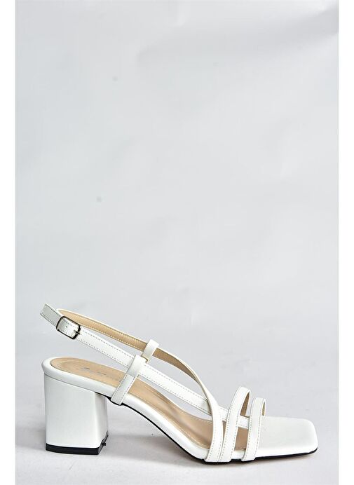 Beyaz Kadın Topuklu Ayakkabı H922741009 - Görsel 6