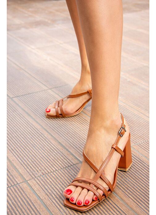 Taba Kadın Topuklu Ayakkabı H922741009 - Görsel 2