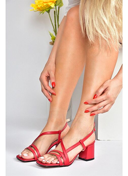 Kırmızı Kadın Topuklu Ayakkabı H922741009 - Görsel 4