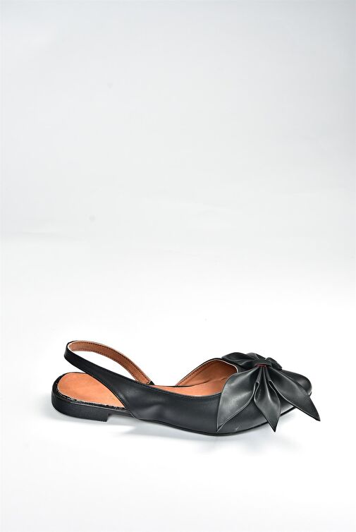 Fox Shoes Siyah Kadın Babet 5112 - Görsel 4