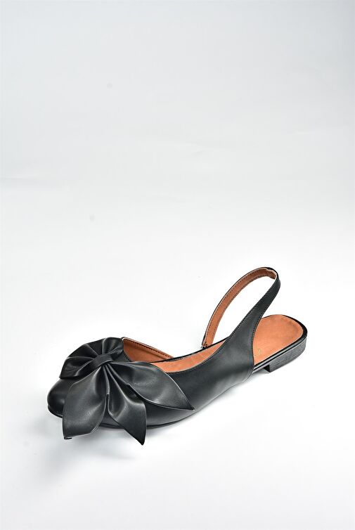 Fox Shoes Siyah Kadın Babet 5112 - Görsel 5