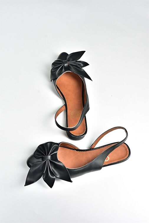 Fox Shoes Siyah Kadın Babet 5112 - Görsel 6
