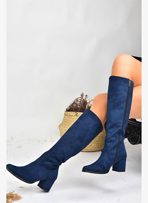 Lacivert Kadın Çizme A654252702 - Görsel 2