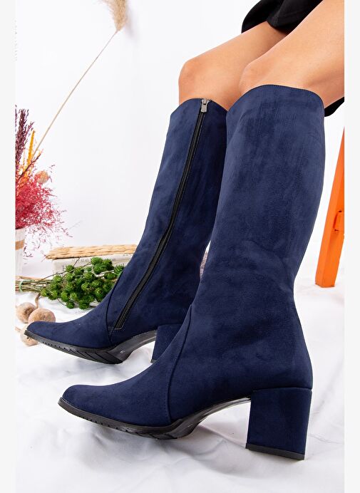 Lacivert Kadın Çizme A654252702 - Görsel 4