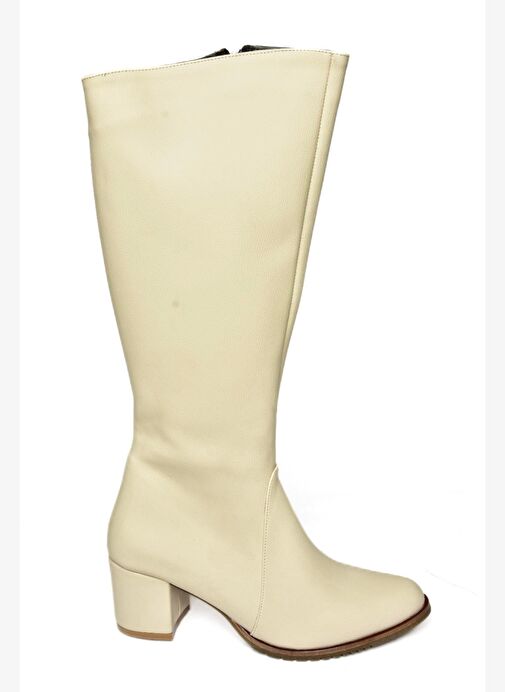 Bej Kadın Çizme A654252709 - Görsel 6