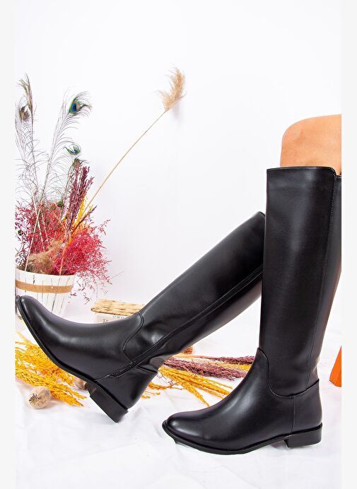 Siyah Kadın Çizme J654065609 - Görsel 3