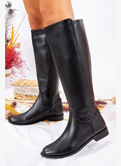 Siyah Kadın Çizme J654065609 - Görsel 2