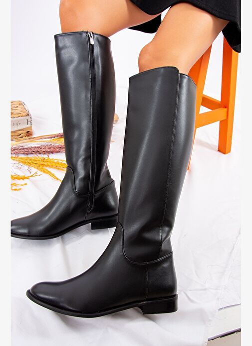 Siyah Kadın Çizme J654065609 - Görsel 4