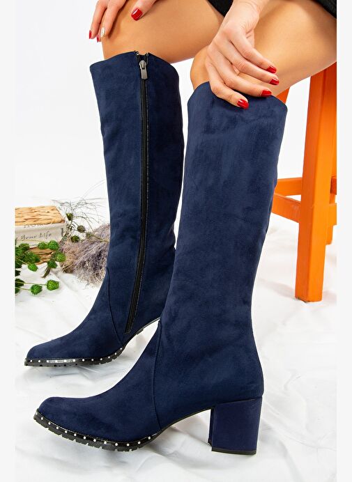 Lacivert Kadın Çizme C654652702 - Görsel 2