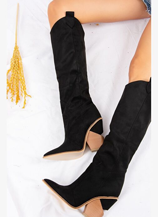 Siyah Kadın Çizme J372537202 - Görsel 2