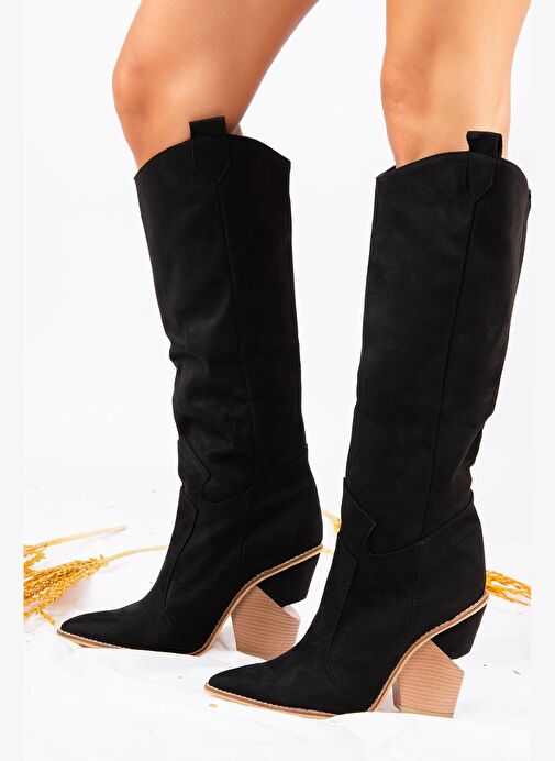 Siyah Kadın Çizme J372537202 - Görsel 3