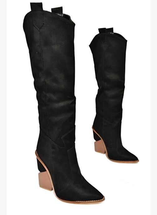 Siyah Kadın Çizme J372537202 - Görsel 4