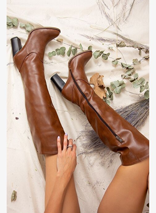 Taba Kadın Çizme A654018009 - Görsel 2