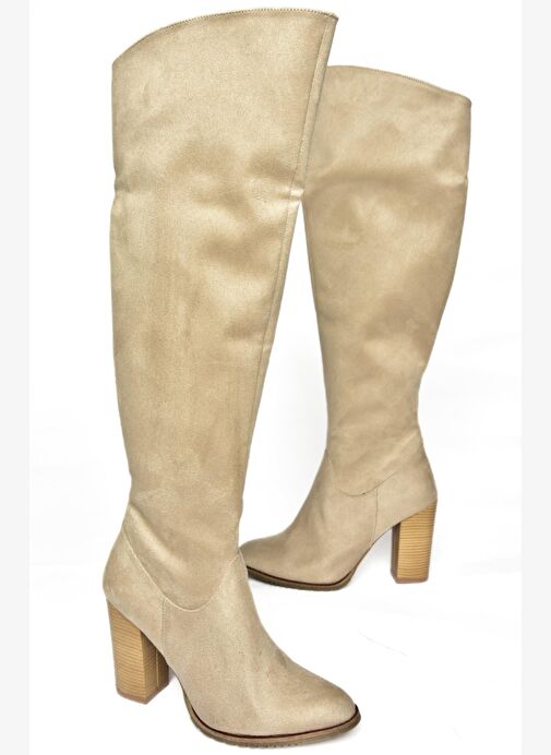 Bej Kadın Çizme A654018002 - Görsel 5