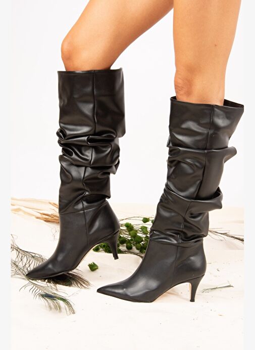 Siyah Kadın Çizme J749129909 - Görsel 2