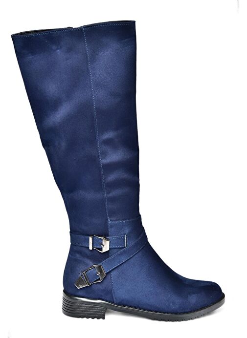 Lacivert Süet Kadın Çizme E726203402 - Görsel 6