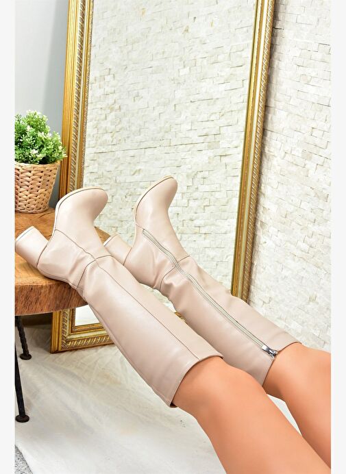 Ten Suni Deri Kadın Çizme J848300109 - Görsel 3