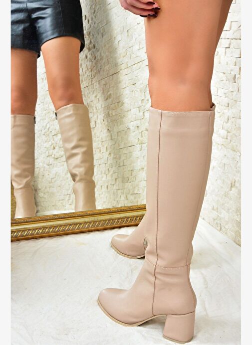 Ten Suni Deri Kadın Çizme J848300109 - Görsel 2