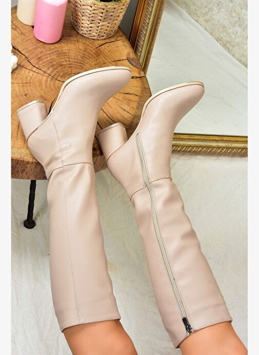 Ten Suni Deri Kadın Çizme J848300109 - Görsel 4