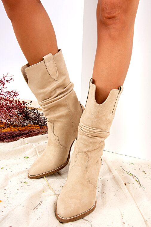 Vizon Süet Kadın Bot J404040002 - Görsel 4