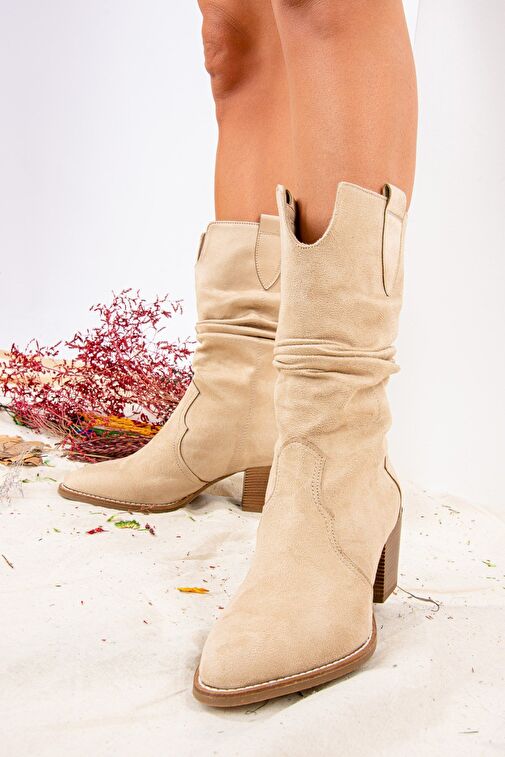 Vizon Süet Kadın Bot J404040002 - Görsel 5