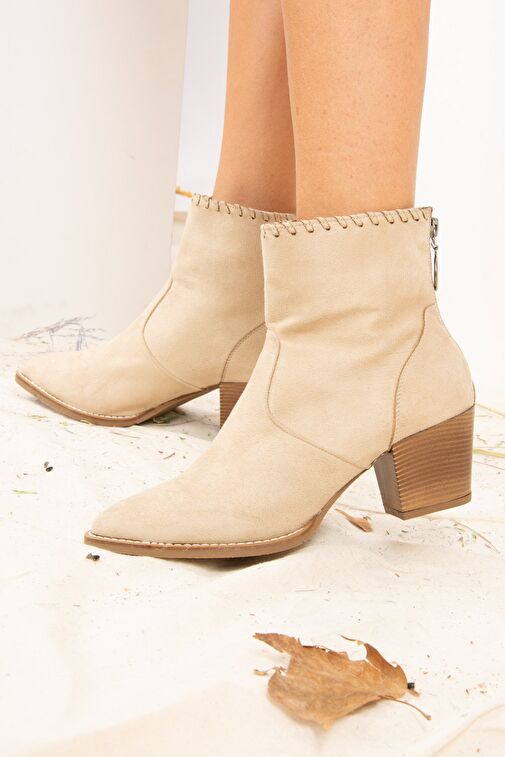 Vizon Süet Kadın Bot J404040202 - Görsel 4