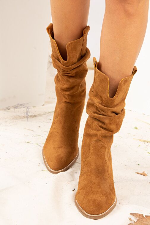 Taba Süet Kadın Bot J404040002 - Görsel 3