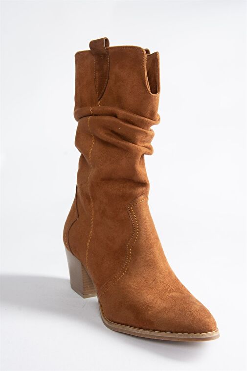 Taba Süet Kadın Bot J404040002 - Görsel 6