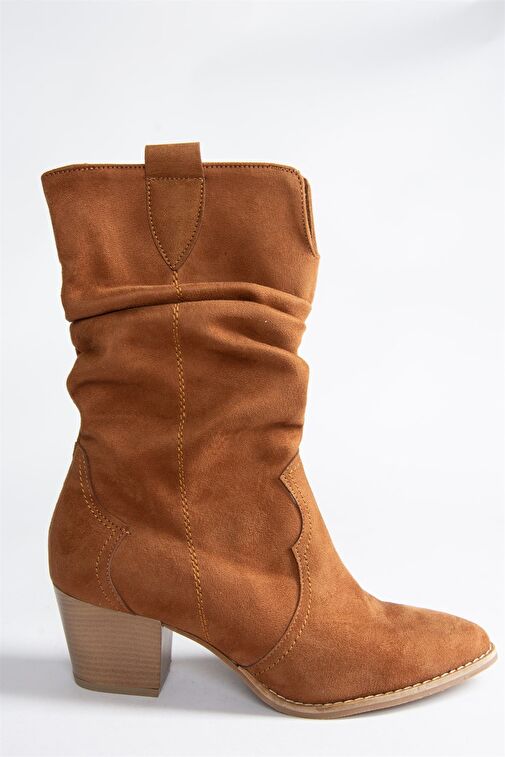 Taba Süet Kadın Bot J404040002 - Görsel 7